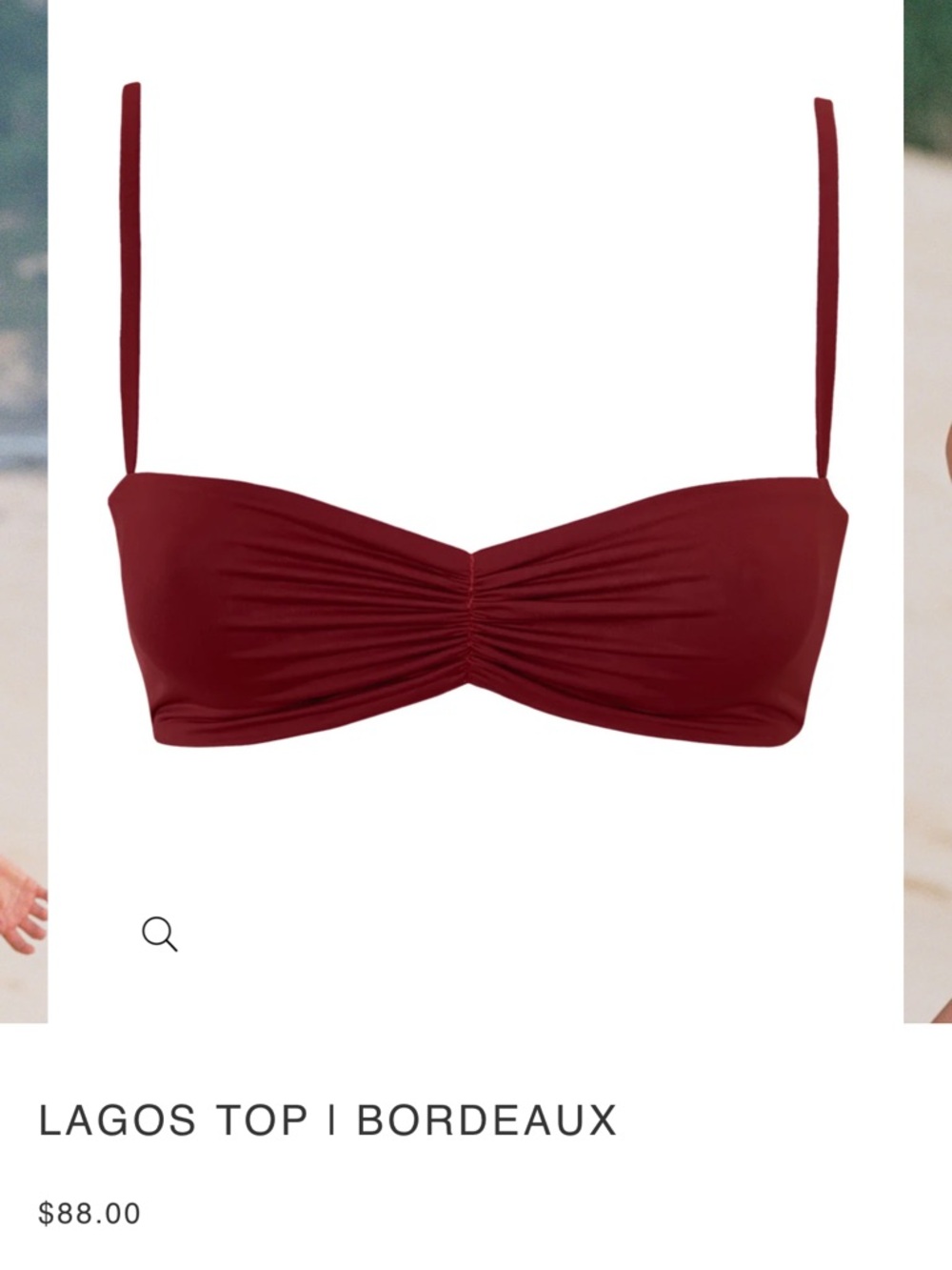 Slate Swim Lagos Bikini - Bordeaux